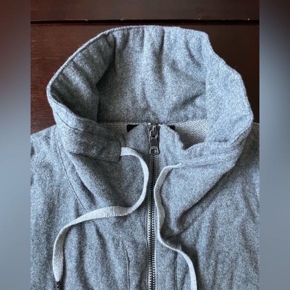 Men’s Banana Republic zip up sweater jacket, gray size large - Picture 4 of 6